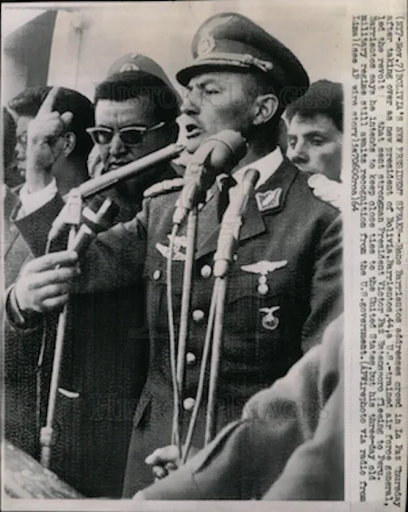 General René Barrientos, Bolivia, 1964